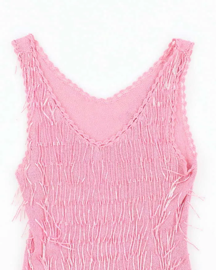 Vintage 90s Beaded Knit Cami - XS sold by Rokit product image thumbnail 3