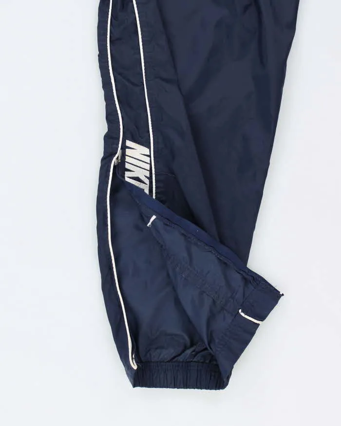 Men's Nike Navy and White Tracksuit Bottoms - M sold by Rokit product image thumbnail 4