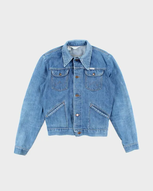 Vintage 70s Wrangler Button Up Denim Jacket - S sold by Rokit