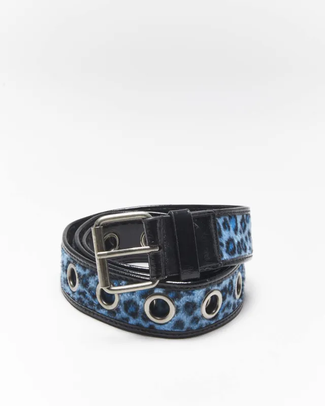 Vintage Y2k 00s Furry Leopard Print Belt - OS sold by Rokit