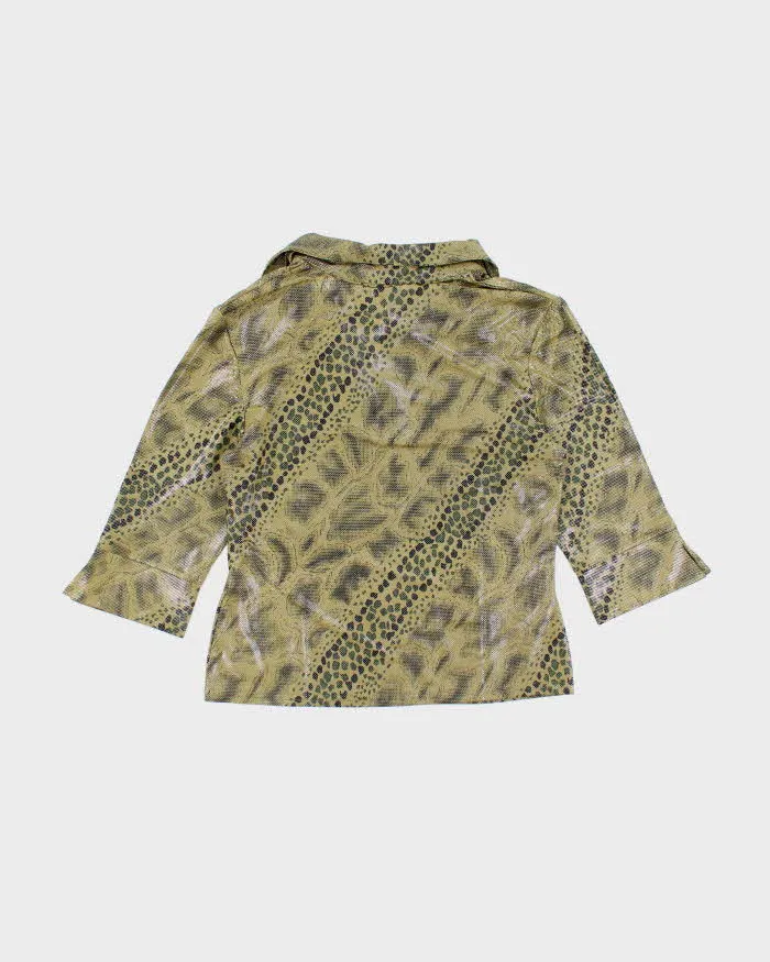 Vintage Y2k 00s PoloParis Shiny Animal Print Top - M sold by Rokit product image thumbnail 2