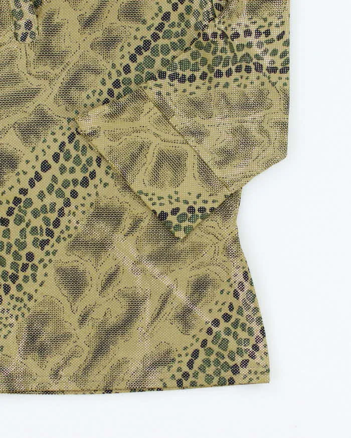 Vintage Y2k 00s PoloParis Shiny Animal Print Top - M sold by Rokit product image thumbnail 4