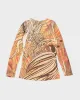 Vintage Y2k 00s Seduction Long Sleeve Mesh Top - S sold by Rokit