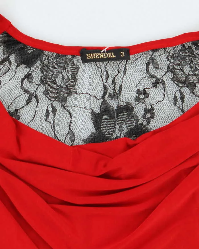 Vintage Y2k 00s Shendel Lace Back Cowl Neck Top - S sold by Rokit product image thumbnail 5