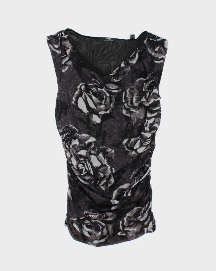 Vintage Y2k 00s Mexx Ruched Cowl Neck Top - S sold by Rokit