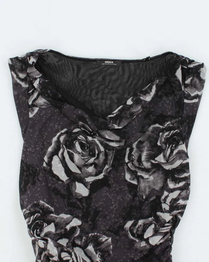 Vintage Y2k 00s Mexx Ruched Cowl Neck Top - S sold by Rokit product image thumbnail 3