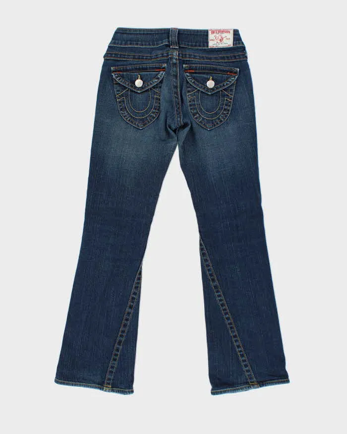 Y2K True Religion Flared Ultra Low Cut Dark Wash Jeans - S sold by Rokit product image thumbnail 2
