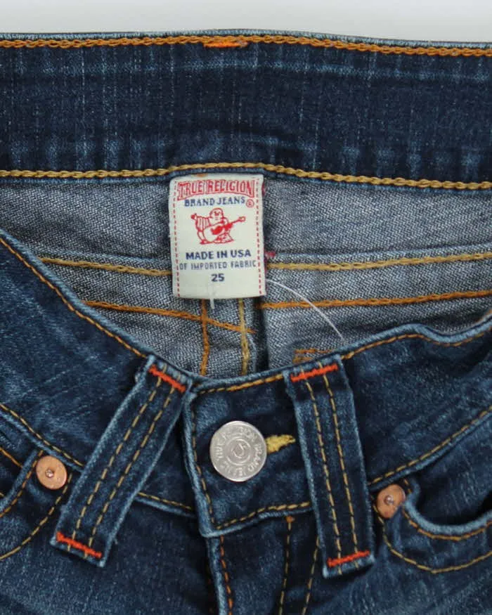 Y2K True Religion Flared Ultra Low Cut Dark Wash Jeans - S sold by Rokit product image thumbnail 5