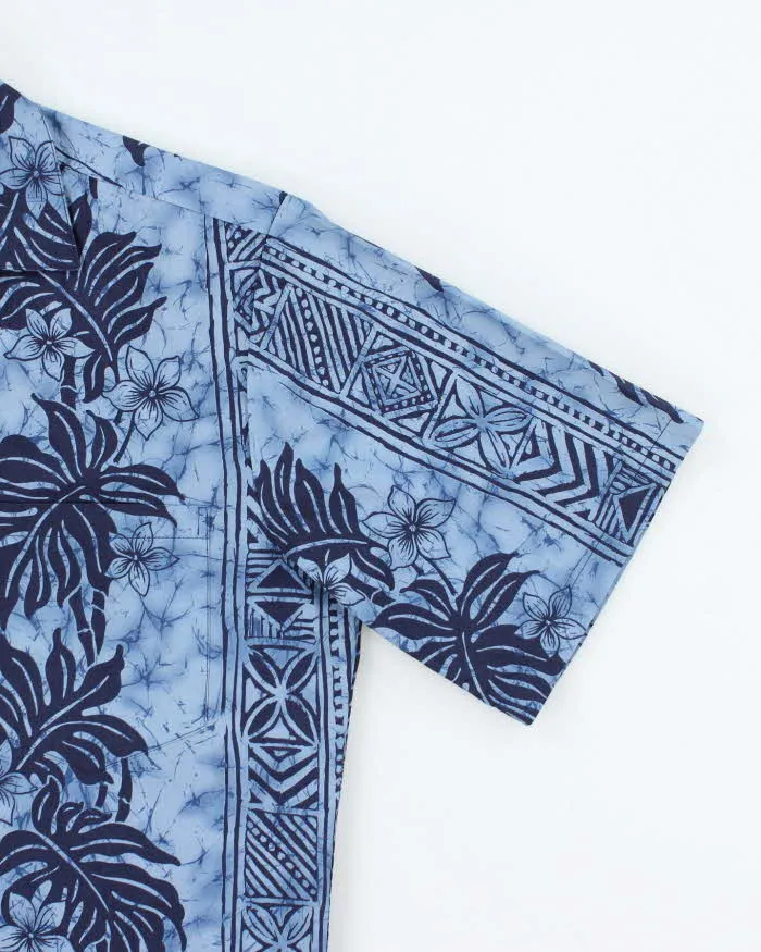 Vintage 90s Hilo Hatties Blue Pattern Hawaiian Shirt - M sold by Rokit product image thumbnail 4