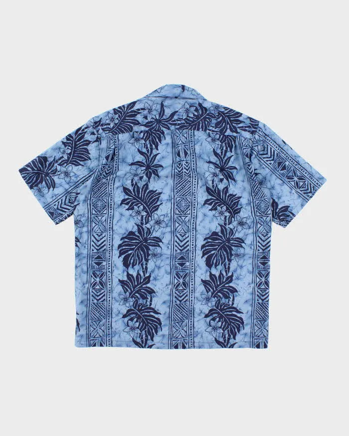 Vintage 90s Hilo Hatties Blue Pattern Hawaiian Shirt - M sold by Rokit product image thumbnail 2