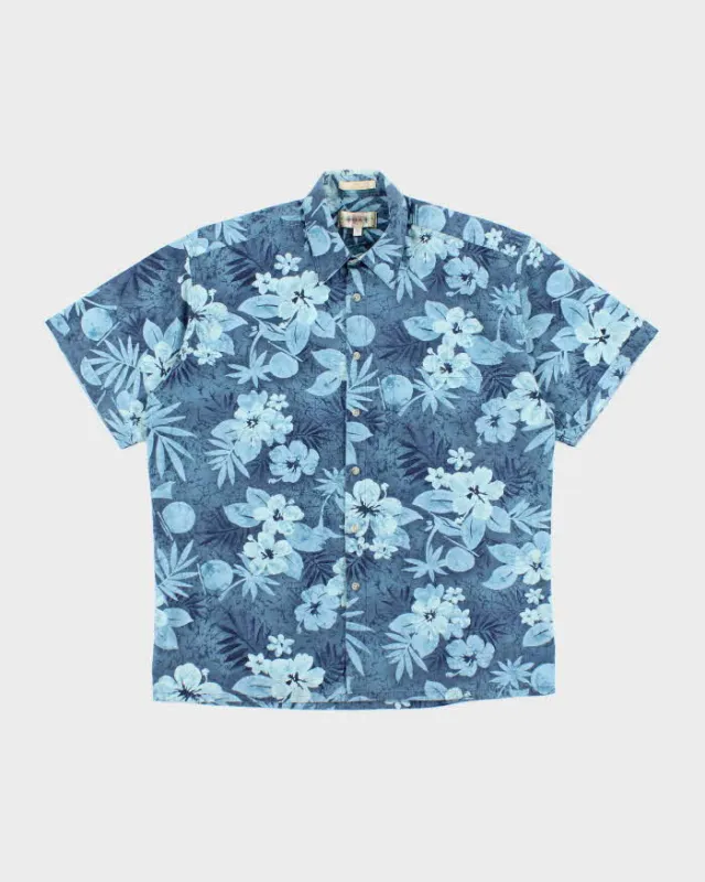 Vintage 90s Campia Hibiscus Flower Pattern Hawaiian Shirt - M sold by Rokit