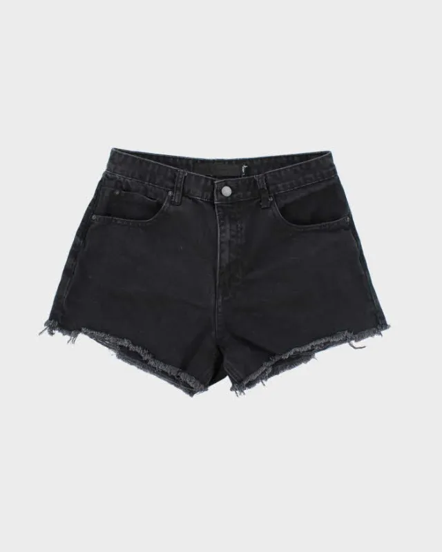 Alexander Wang Black Denim Cut-off Jean Shorts - S sold by Rokit