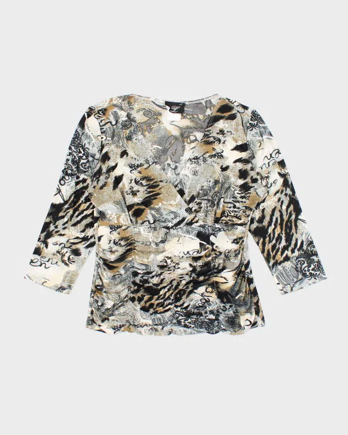 Vintage Y2k 00s Libra Ruched Top - M sold by Rokit