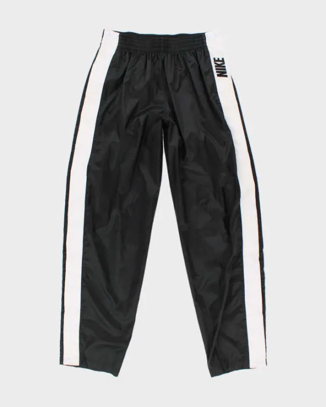Men's Nike Side-Snap Black and White Tracksuit Bottoms - M sold by Rokit
