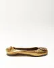 Tory Burch Gold Leather Ballet Flats - UK5 sold by Rokit