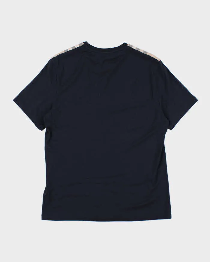 Burberry Black with Plaid Detail T-Shirt - M sold by Rokit product image thumbnail 2