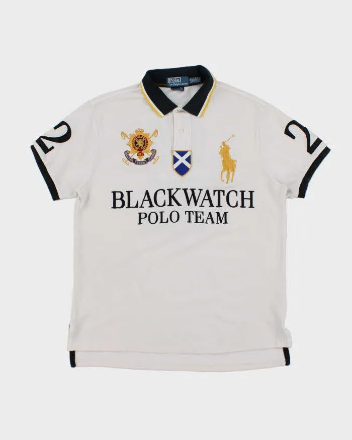 Vintage Ralph Lauren Black Watch Team Polo Shirt - M sold by Rokit