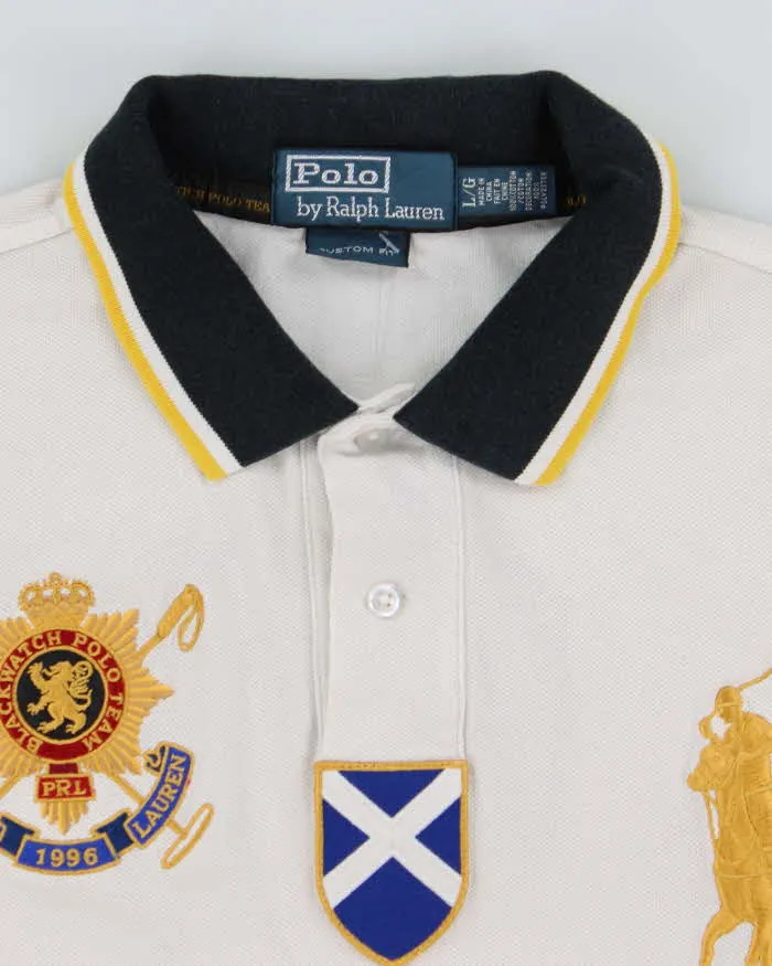 Vintage Ralph Lauren Black Watch Team Polo Shirt - M sold by Rokit product image thumbnail 5