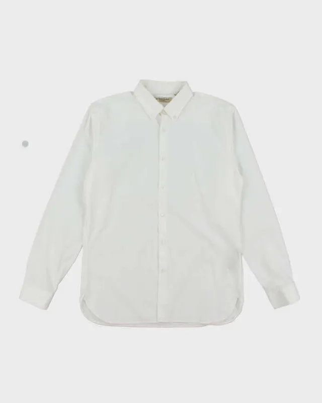 Burberry Men's White Collared Shirt - L sold by Rokit