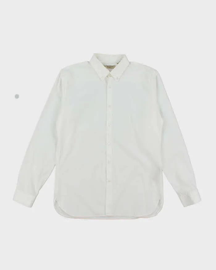 Burberry Men's White Collared Shirt - L sold by Rokit