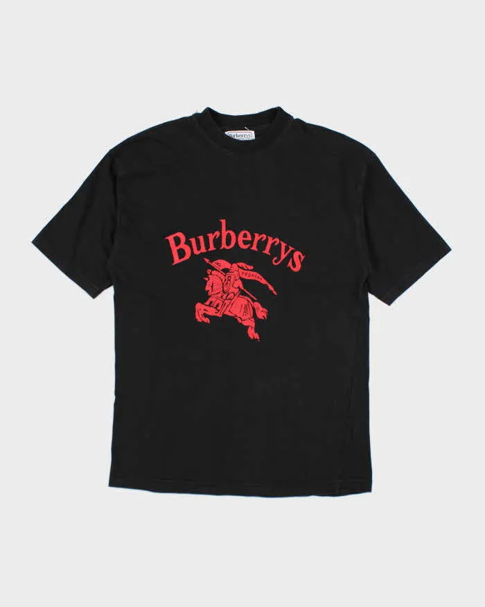 Vintage 90's Burberry Spell Out Graphic T-Shirt - M sold by Rokit