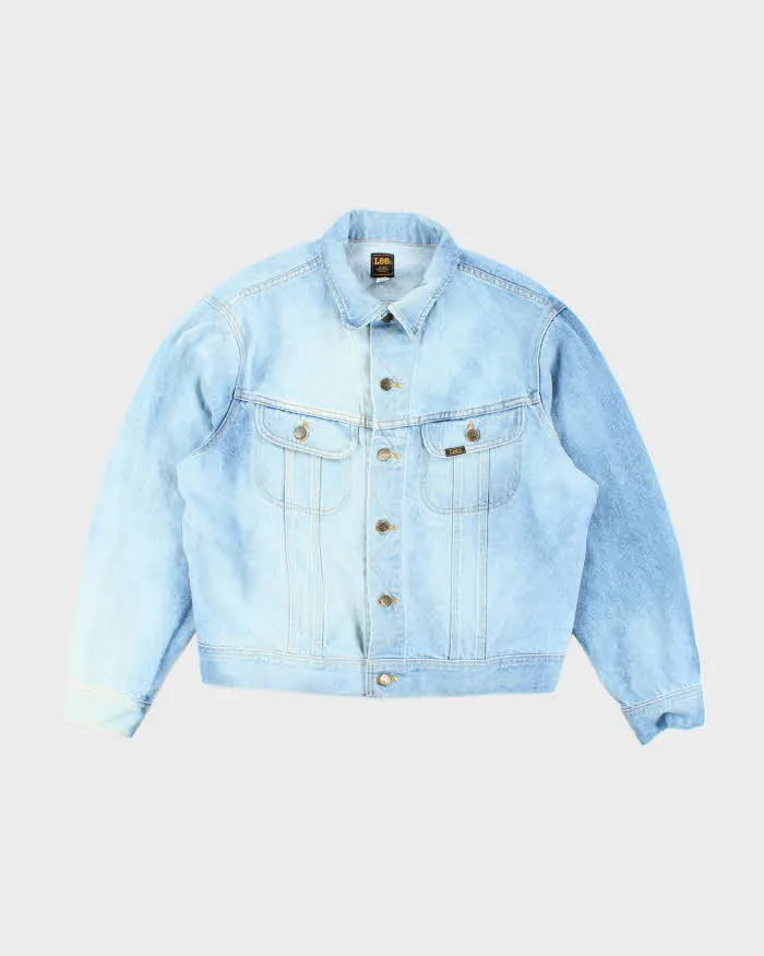 Vintage 80s Lee Button Up Light Blue Denim Jacket - L sold by Rokit