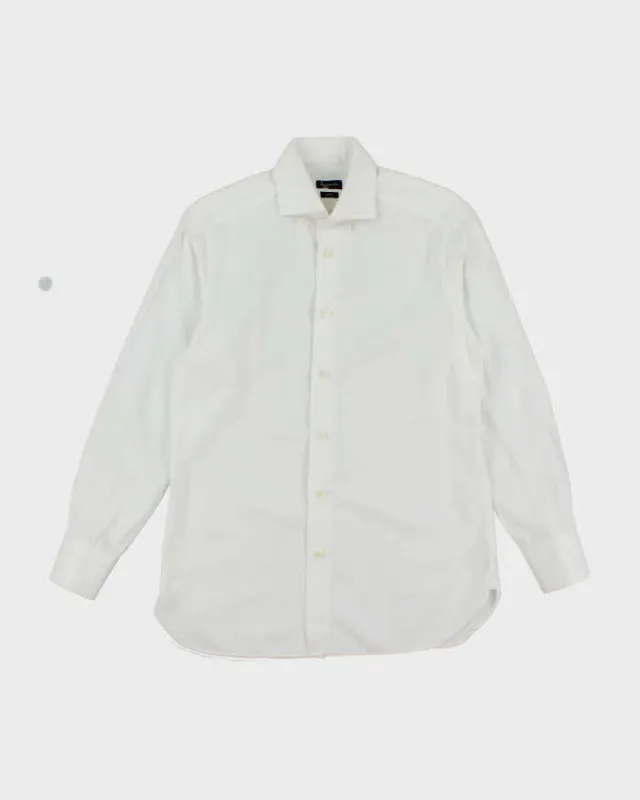 Ermenegildo Zegna White Collared Shirt - M sold by Rokit