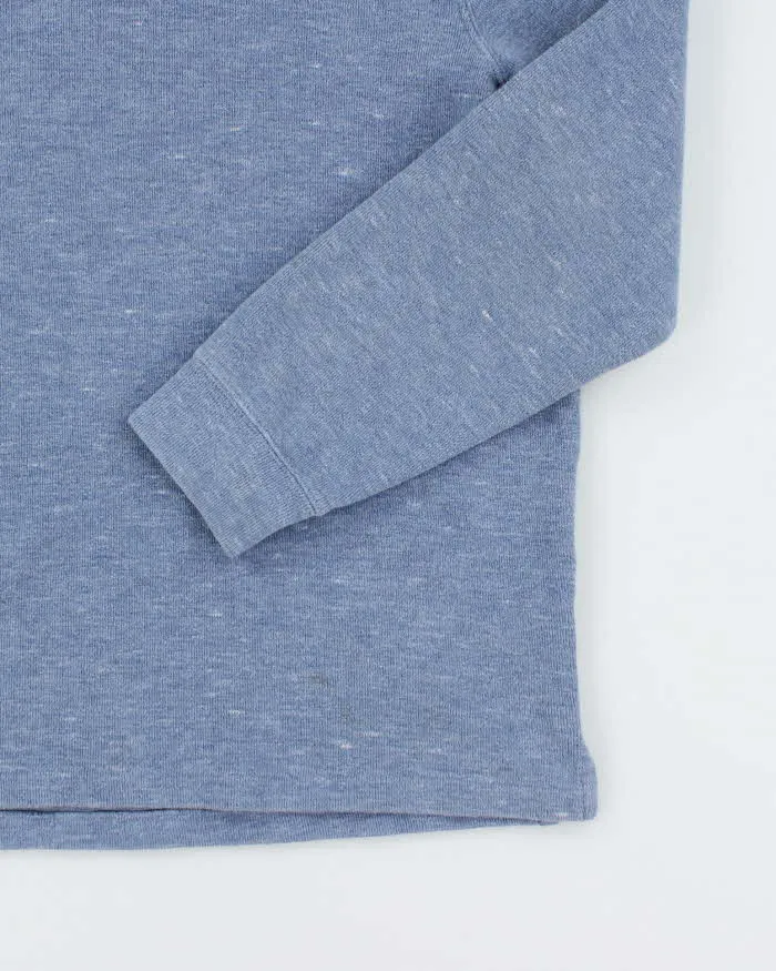 Vintage Ralph Lauren Small Horse Embroidered Quarter Zip Sweatshirt - XL sold by Rokit product image thumbnail 4