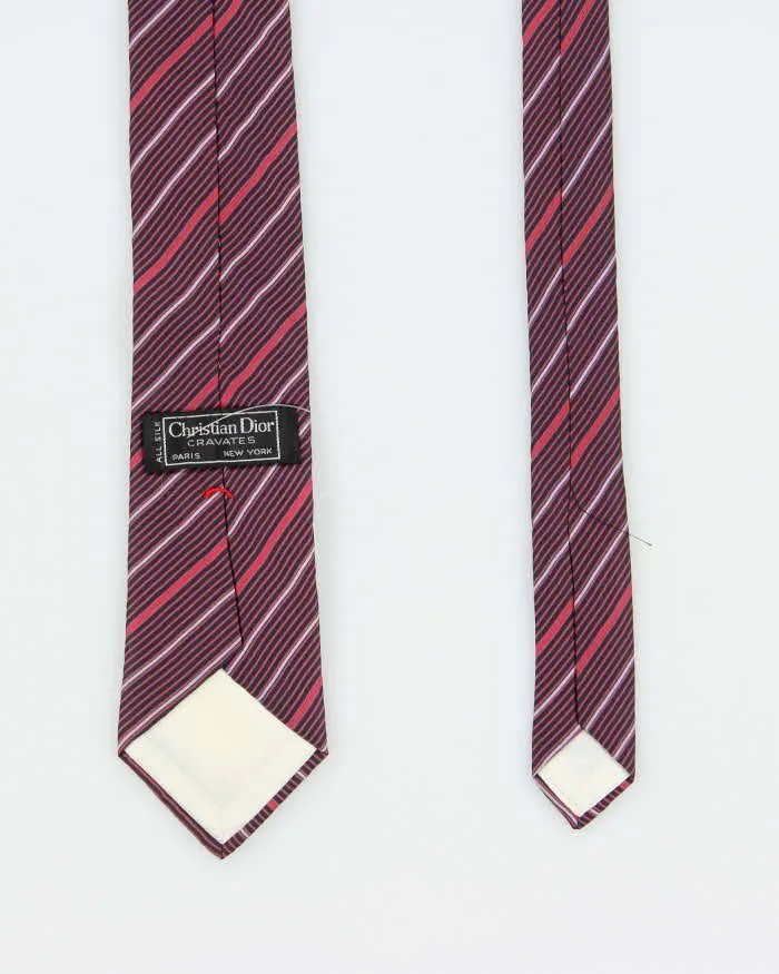 Vintage 80's Christian Dior Striped Neck Tie sold by Rokit product image thumbnail 2