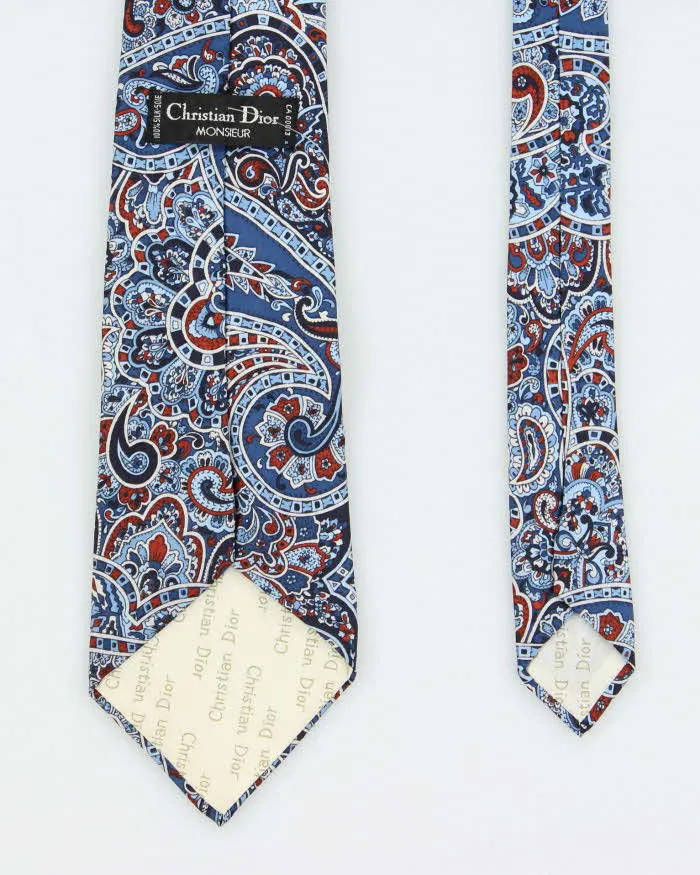 Vintage 90's Christian Dior Patterned Neck Tie sold by Rokit product image thumbnail 2