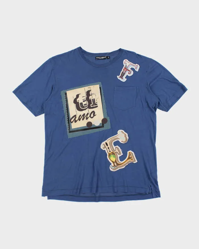 Vintage Y2K Dolce & Gabbana Graphic T-Shirt - L sold by Rokit