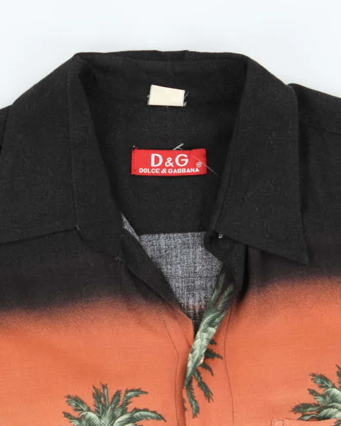 Vintage Y2K Dolce & Gabbana Palm Tree Printed Hawaiian Shirt - L sold by Rokit product image thumbnail 5