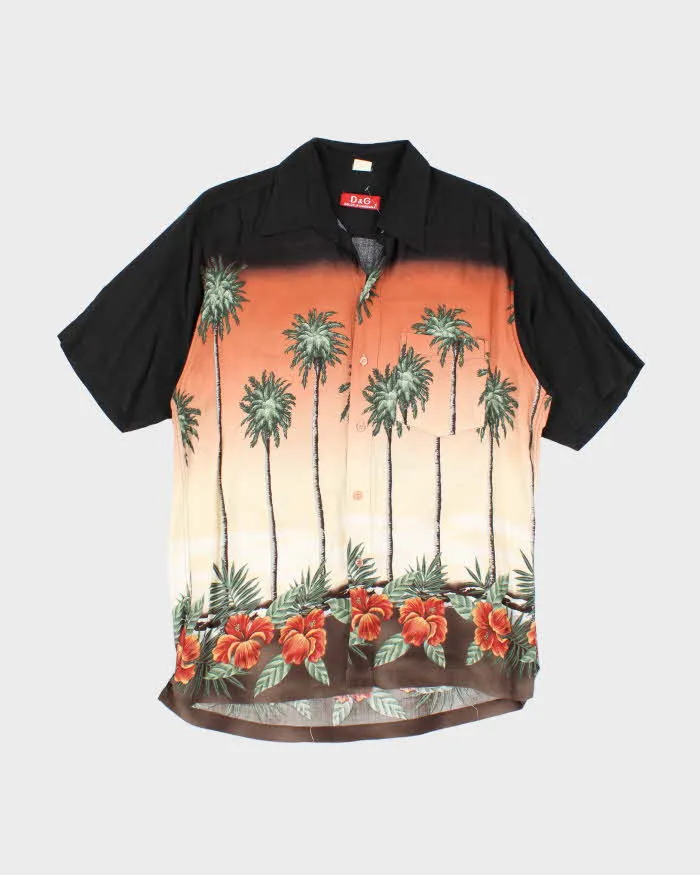 Vintage Y2K Dolce & Gabbana Palm Tree Printed Hawaiian Shirt - L sold by Rokit