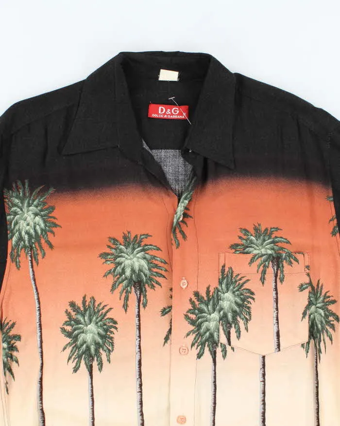 Vintage Y2K Dolce & Gabbana Palm Tree Printed Hawaiian Shirt - L sold by Rokit product image thumbnail 3