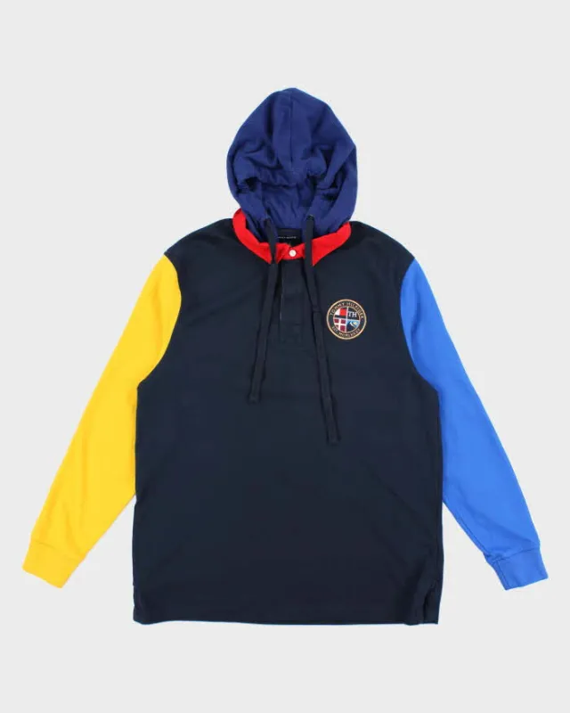 Vintage Y2K Tommy Hilfiger Small Crest Hoodie - L sold by Rokit