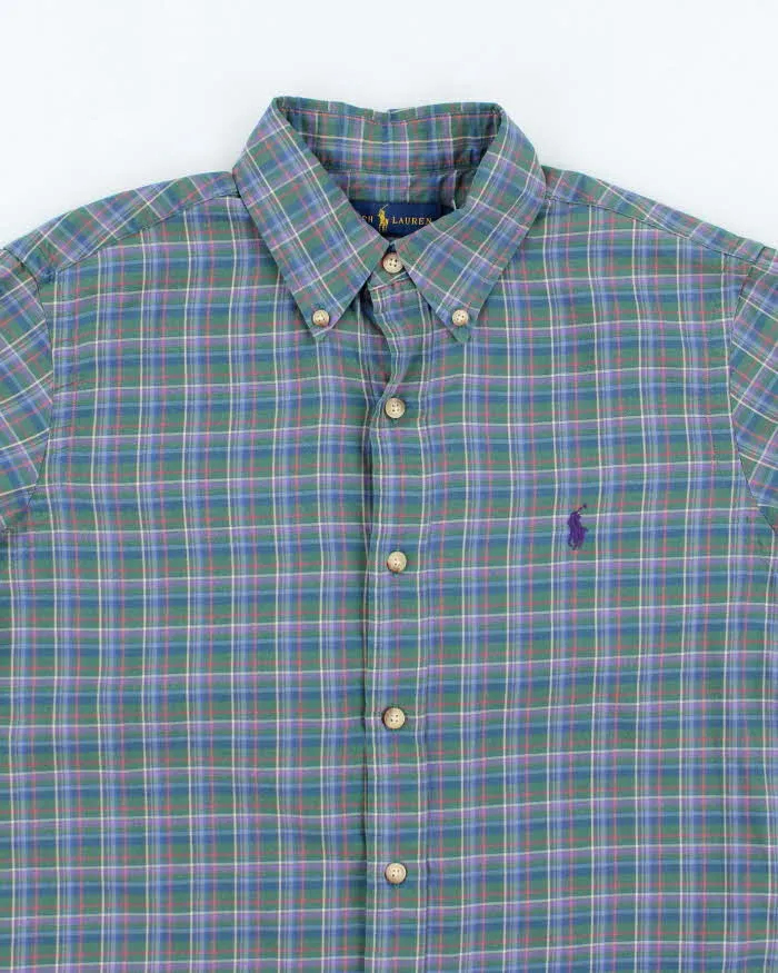 Vintage 2000's Ralph Lauren Small Horse Flannel Shirt - S sold by Rokit product image thumbnail 3