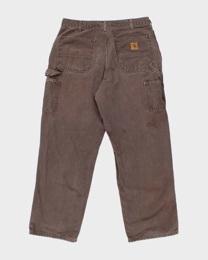 Vintage Carhartt Heavyweight Single Knee Carpenter Trousers - W32 L28 sold by Rokit product image thumbnail 3