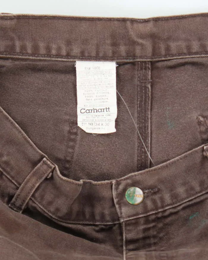 Vintage Carhartt Heavyweight Single Knee Carpenter Trousers - W32 L28 sold by Rokit product image thumbnail 5
