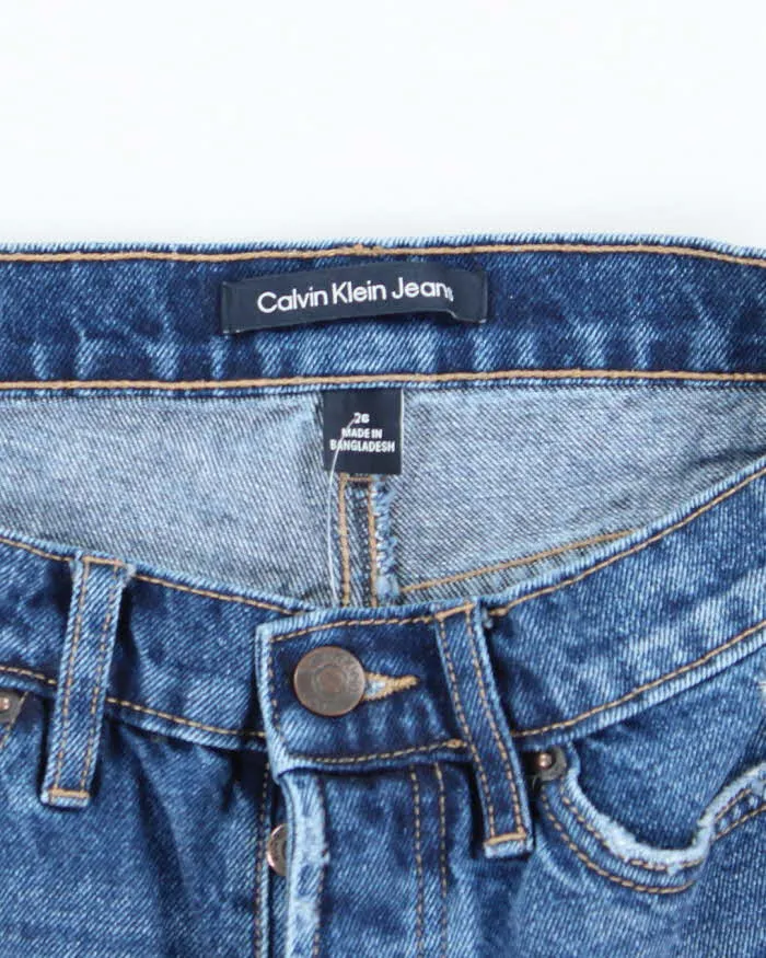 Vintage Calvin Klein Dark Wash Cut Off Denim Shorts - W28 L4 sold by Rokit product image thumbnail 5