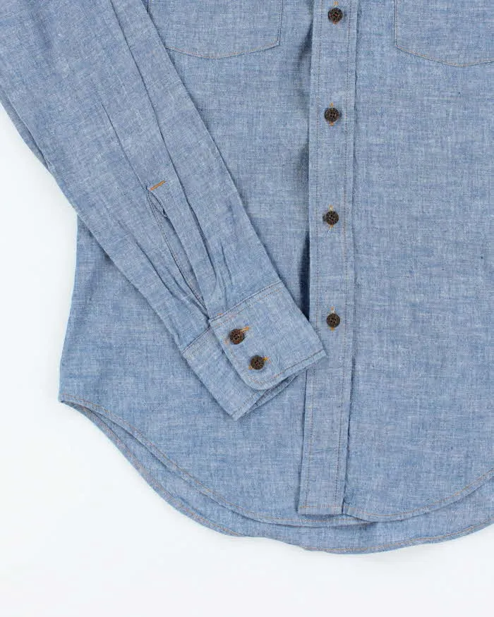 Vintage 90's Levi's Orange Tab Embroidered Denim Shirt - S sold by Rokit product image thumbnail 4