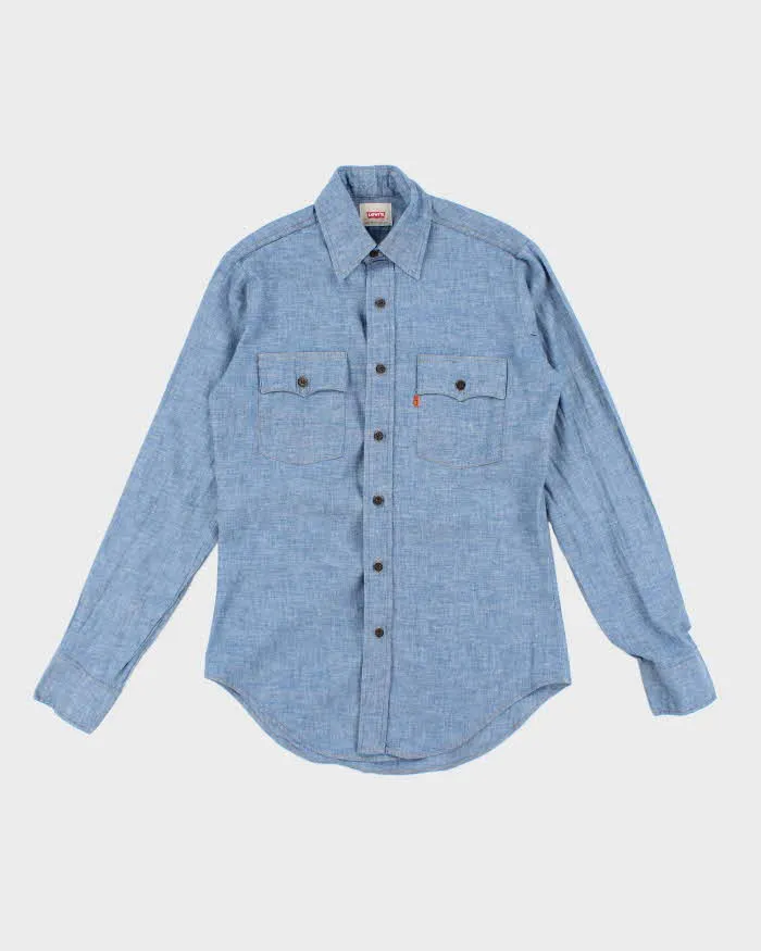 Vintage 90's Levi's Orange Tab Embroidered Denim Shirt - S sold by Rokit