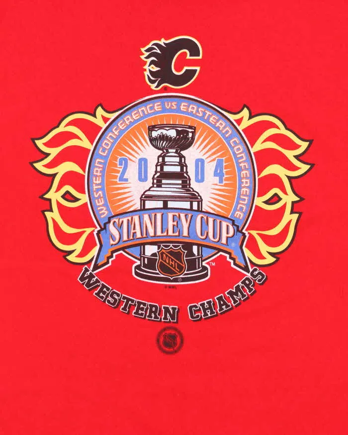Men's 2004 Stanley Cup Red Cotton T-Shirt - XL sold by Rokit product image thumbnail 3