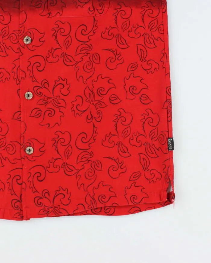 Vintage Y2K Guess Tribal Print Oversized Hawaiian Shirt - M sold by Rokit product image thumbnail 4