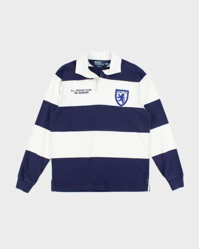 Vintage 2000's Ralph Lauren Striped Rugby Shirt - M sold by Rokit