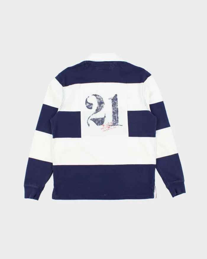 Vintage 2000's Ralph Lauren Striped Rugby Shirt - M sold by Rokit product image thumbnail 2