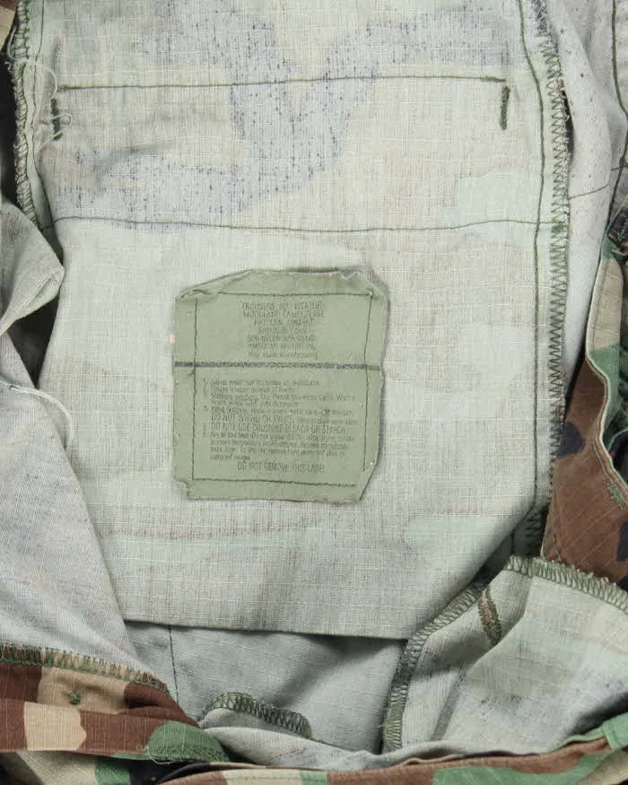 Vintage 90's Woodland Camouflage Military Cargo Trousers - W30 L30 sold by Rokit product image thumbnail 5