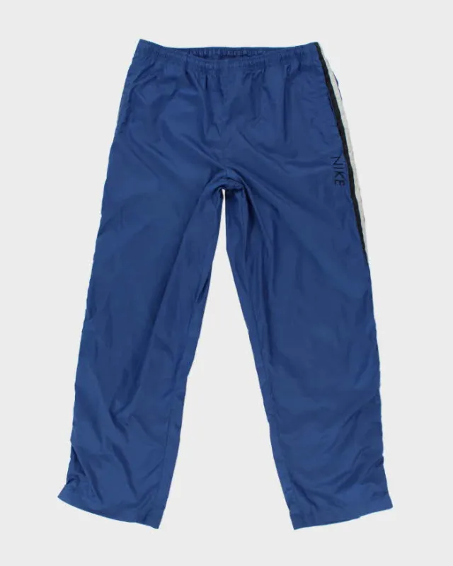 Men's Nike Blue Side Stripe Tracksuit Bottoms - L sold by Rokit
