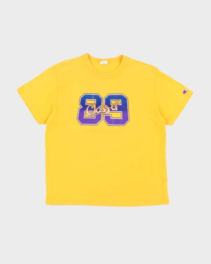 Vintage 80's Champion Class of 89 Graphic T-Shirt - M sold by Rokit