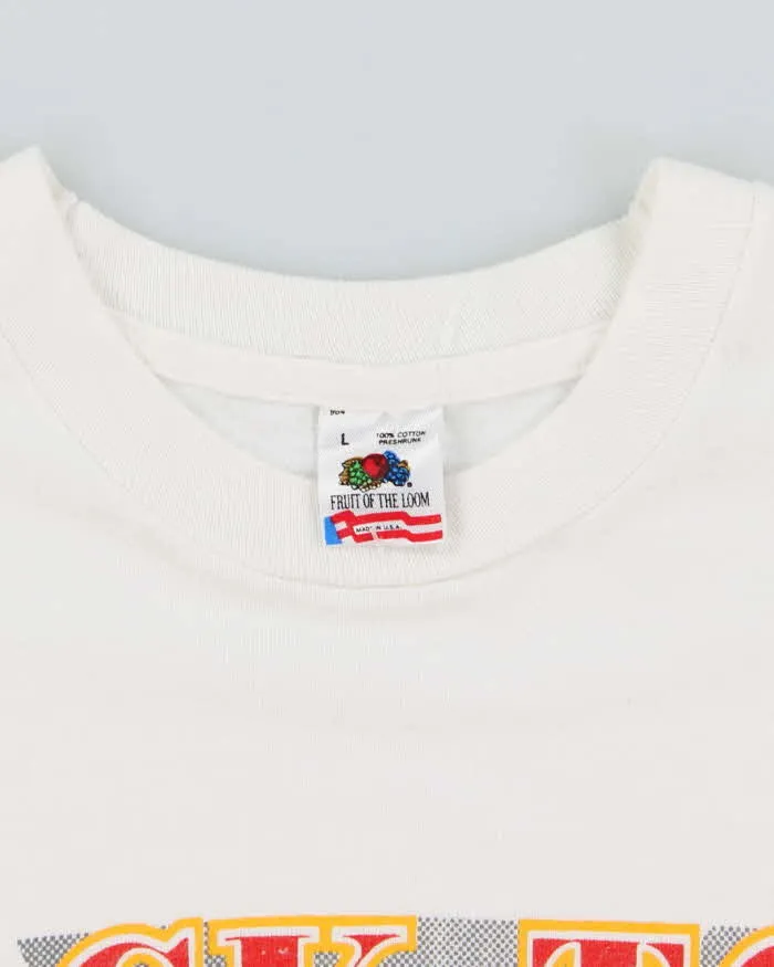 Vintage Early 90s White Pittsburg Penguins Stanley Cup Print T-Shirt - L sold by Rokit product image thumbnail 5