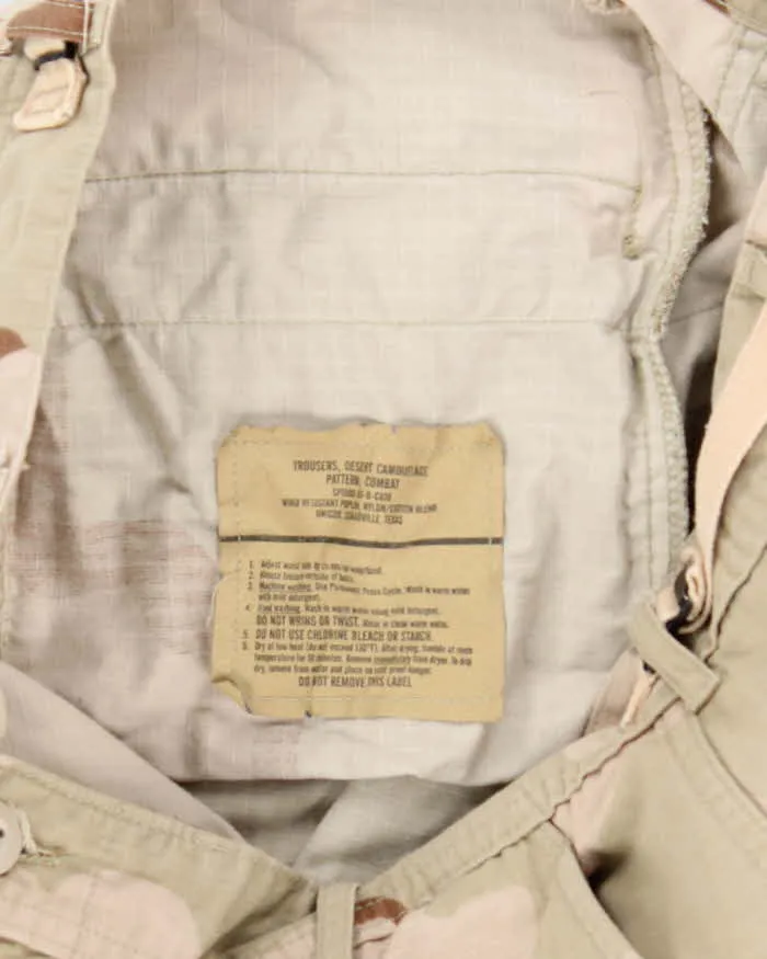 Vintage 90's Desert Camouflage Military Cargo Trousers - W32 L32 sold by Rokit product image thumbnail 5